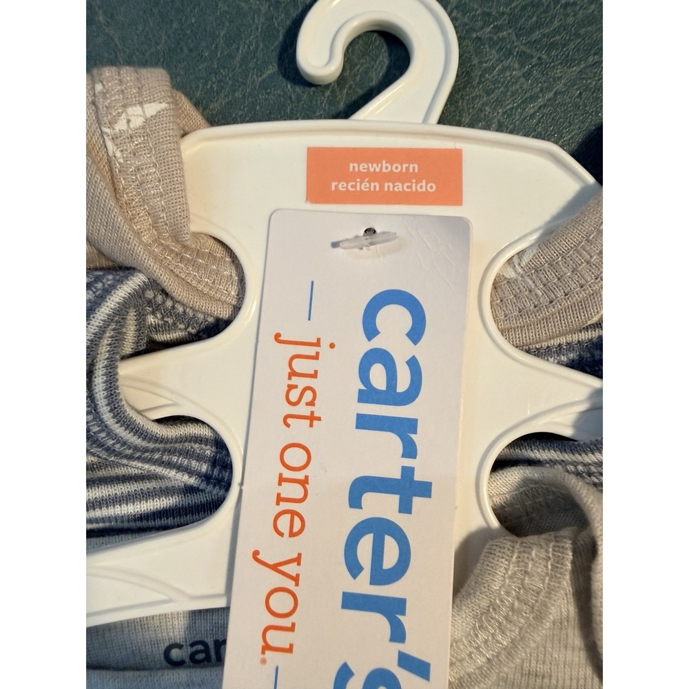 Carters Newborn Short Sleeve Bodysuits - NB - 3 Pieces - Pandas NWT - Picture 5 of 7